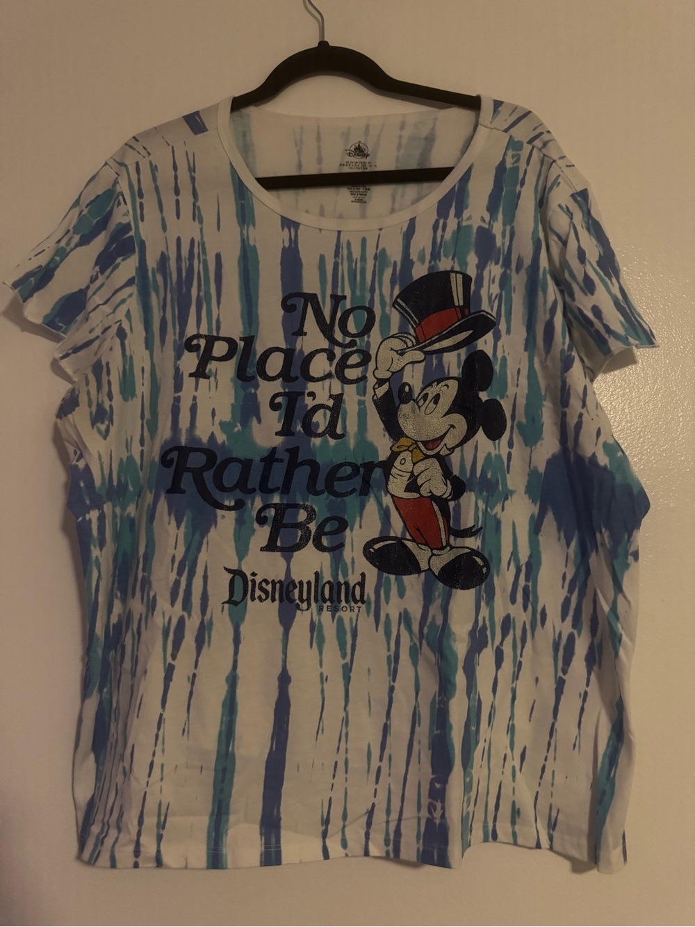 Disneyland Mickey Mouse Blue Tie-Dye Woman’s T-shirt